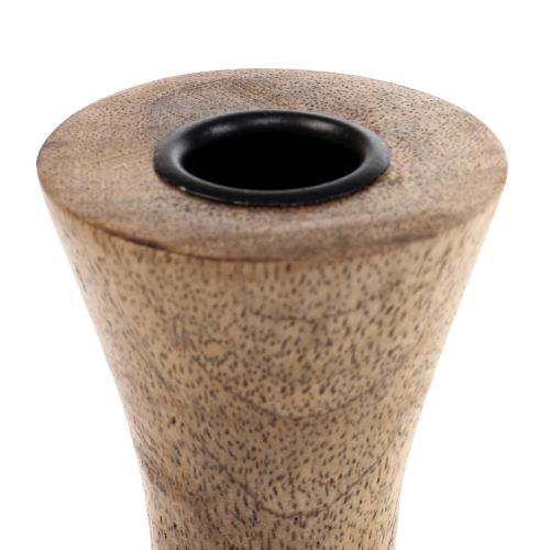 Artikel Stabkerzenhalter Holz Kerzenständer Natur Ø6cm H20cm