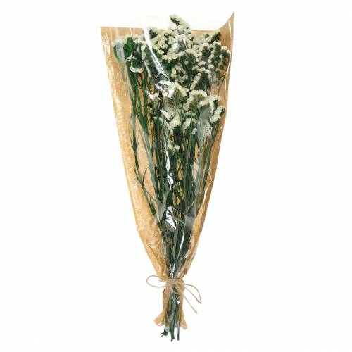 Floristik24 Trockenblumen-Bund Strandflieder Weiß 40–55cm 120g