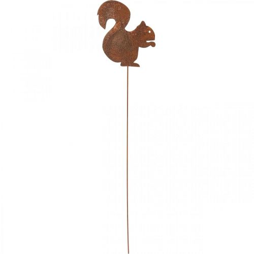 Floristik24 Gartenstecker Eichhörnchen Edelrost Deko Stecker 20cm