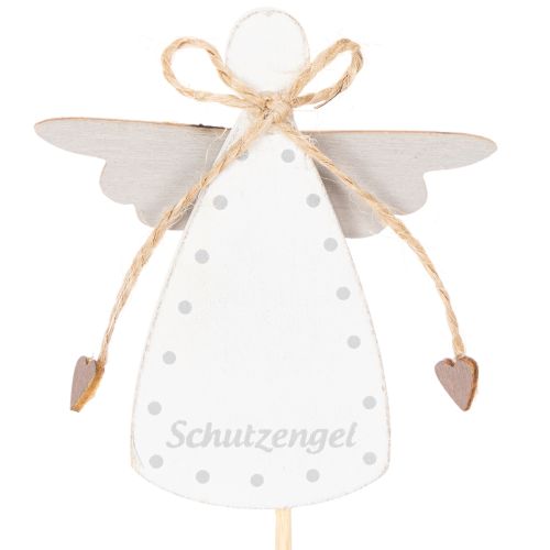 Dekostecker Schutzengel aus Holz 31cm 12 Stk vierfarbig | Floristik24.at