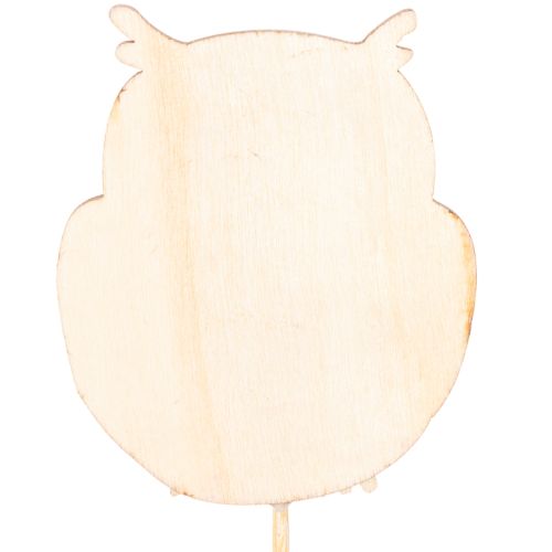 Pflanzenstecker Holz-Eule 31cm 12 Stück, farbig sortiert | Floristik24.at