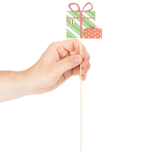 Pflanzenstecker Holz Geschenkpaket bunt 31cm 12 Stück | Floristik24.at