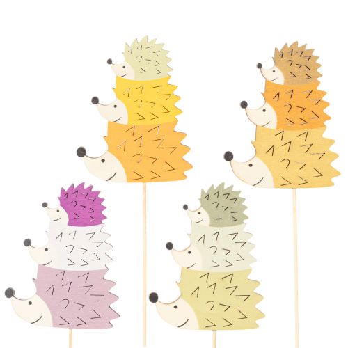 Deko-Stecker Igel-Familie aus Holz, Herbstdeko, 34 cm, 12 Stück bestellen | Floristik24.at