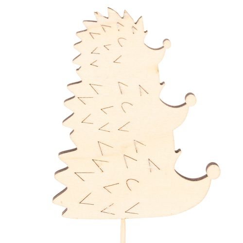 Deko-Stecker Igel-Familie aus Holz, Herbstdeko, 34 cm, 12 Stück | Floristik24.at