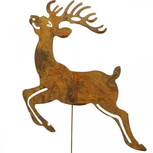 Gartenstecker Edelrost Deko Stecker Hirsch Deko 21,5cm