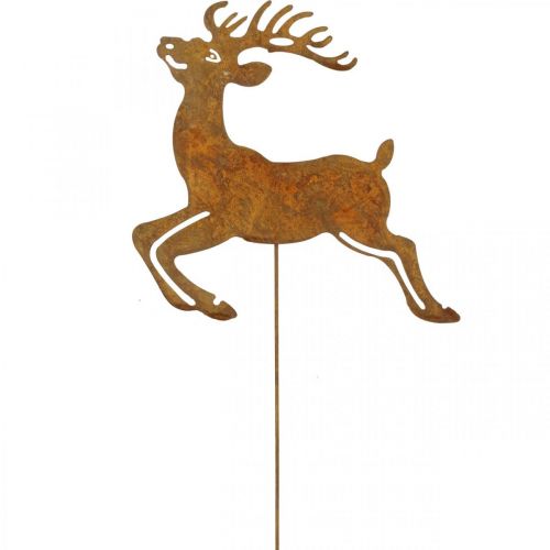 Gartenstecker Edelrost Deko Stecker Hirsch Deko 21,5cm