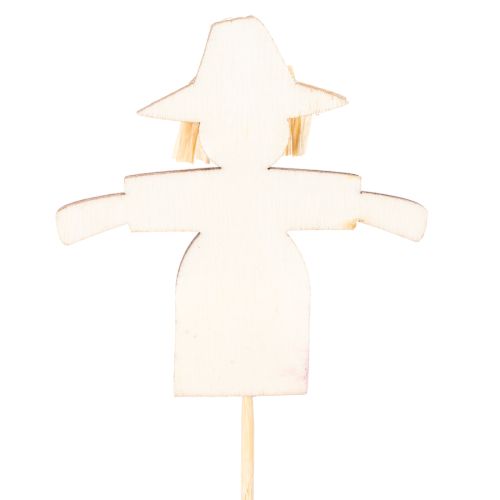Holzstecker Vogelscheuche aus Holz 30 cm bunt gemischt 12 Stück | Floristik24.at