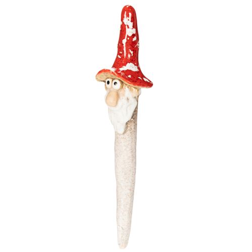 Keramik-Zwerg Gartenstecker 17cm, Rot, 2er Set | Floristik24.at