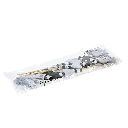 Artikel Stecker mit Maus Grau L30cm 8 St