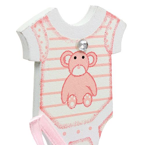 Floristik24 Stecker zur Geburt 5,5cm L25,5cm Blau, Rosa 24 St