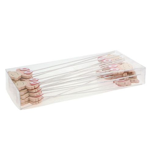 Artikel Stecker Baby 5cm L25cm Rosa 20 St