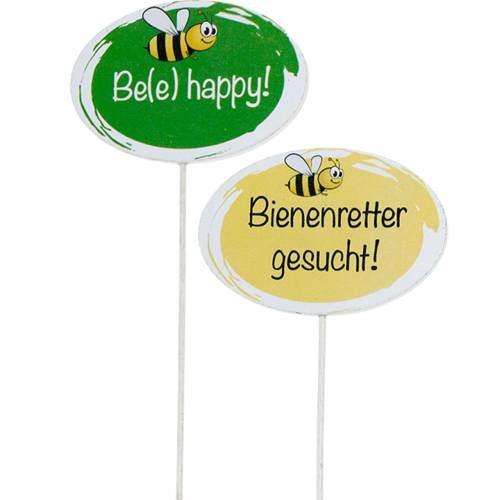 Floristik24 Gartenstecker „Bienenretter“ Frühlingsdeko Sommerdeko 20St