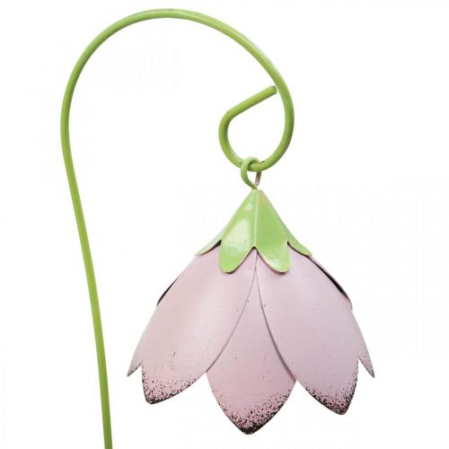 Floristik24 Gartenstecker Metall Deko Blumen Farbig Beetstecker L34 4St