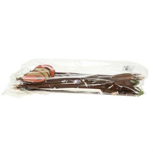 Floristik24 Stecker Kürbis Natur, Orange 8cm 12St