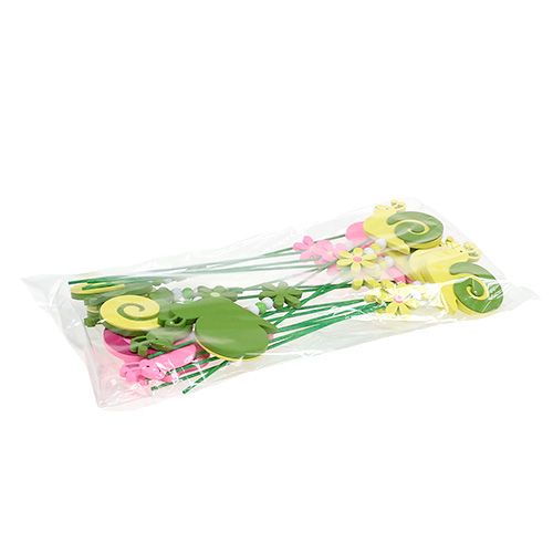 Floristik24 Stecker Schnecke bunt sort. 7,5cm 16St