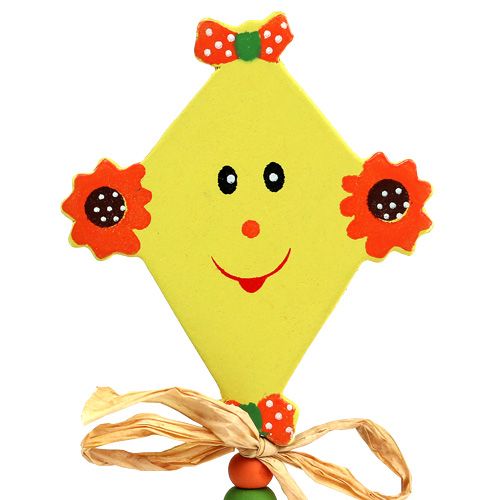 Floristik24 Stecker für Blumen Drachen gelb L31cm 4St