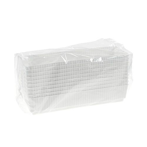 Floristik24 Steckschale Nasssteckschaum 23 x 8 x 4,5 Weiß 10St