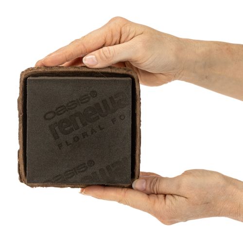 Artikel OASIS® Renewal® Floral Foam Biolit® Steckschaum Halbziegel, braun, 12 x 12 x 8 cm, 2 Stück
