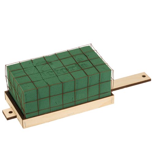 Steckschaum Ziegel Florette Eco Holz Unterlage 18×10cm