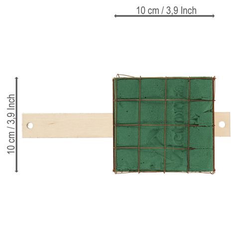 Artikel Steckschaum Ziegel Florette Eco mit Holz 10×10cm
