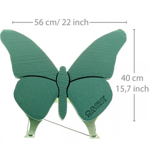 Artikel Steckschaum Figur Schmetterling mit Aufsteller 56cm x 40cm