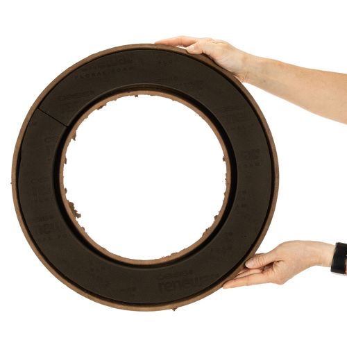 Artikel OASIS® Renewal® Floral Foam Biolit® Steckschaumringe mit Schale, 45 cm, 2 Stück