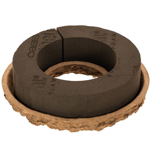 OASIS® Renewal® Biolit® Steckschaumring mit Schale, 17 cm, 2 Stück