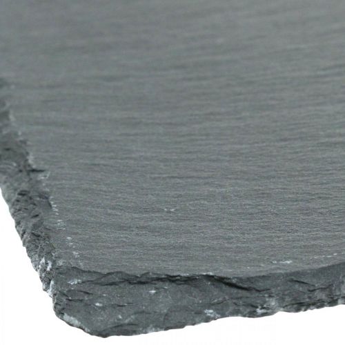 Floristik24 Natürliche Schieferplatte, Stein-Tablett, Schiefertafel Anthrazit 45×30cm