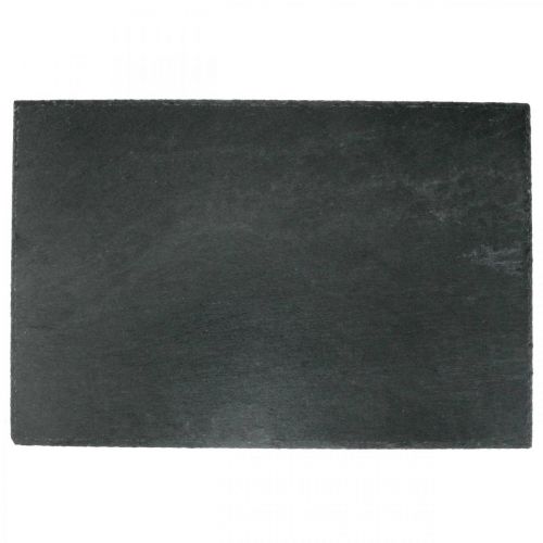 Floristik24 Natürliche Schieferplatte, Stein-Tablett, Schiefertafel Anthrazit 45×30cm