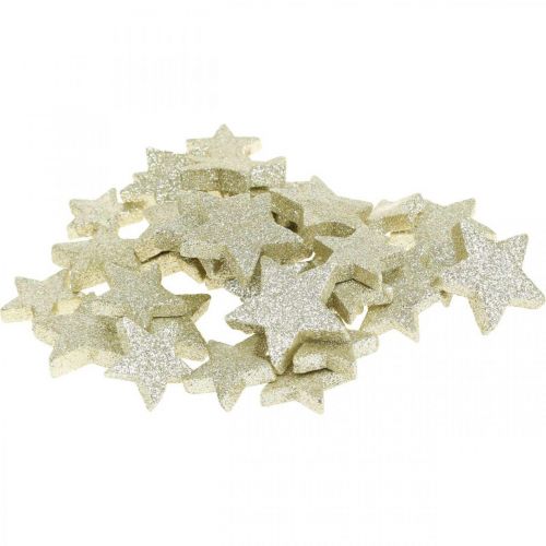 Floristik24 Streudeko Weihnachten Streudeko Sterne in Gold Ø4/5cm 40St