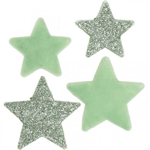 Artikel Streudeko Weihnachten Sterne Streusterne Grün Ø4/5cm 40 St
