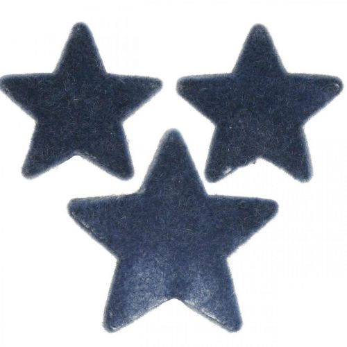 Artikel Streudeko Weihnachten, Streudeko Sterne, Blau Ø4/5cm 40 St