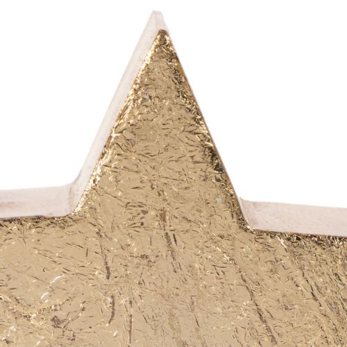 Deko-Sterne aus Holz Gold Ø10cm 3er-Set für Innen | Floristik24.at