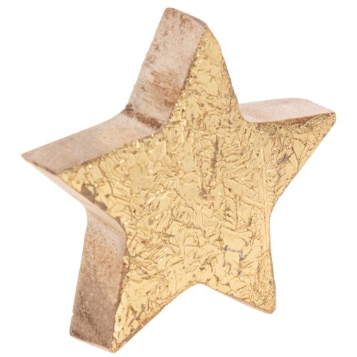 Deko-Sterne aus Holz goldfarben 5 cm 9 Stück für Innenbereich bestellen | Floristik24.at