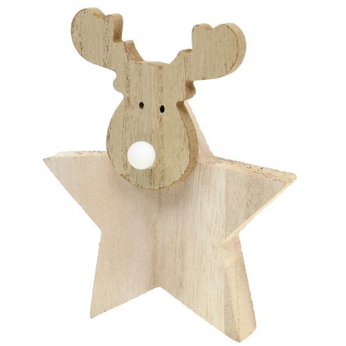 Floristik24 Rentier Weihnachtsdeko Holz 14cm x 17cm