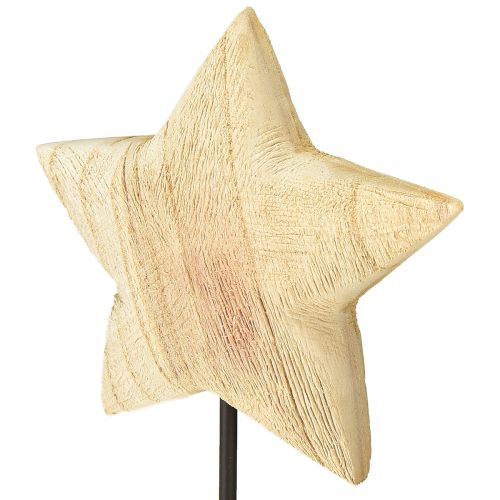 Artikel Stern aus Holz Natur Holzstern stehend Tischdeko H42cm