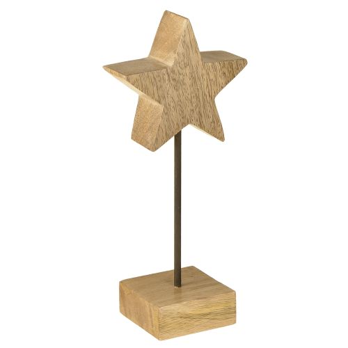Stern aus Holz Natur Holzsterne zum Hinstellen H23cm 2 St