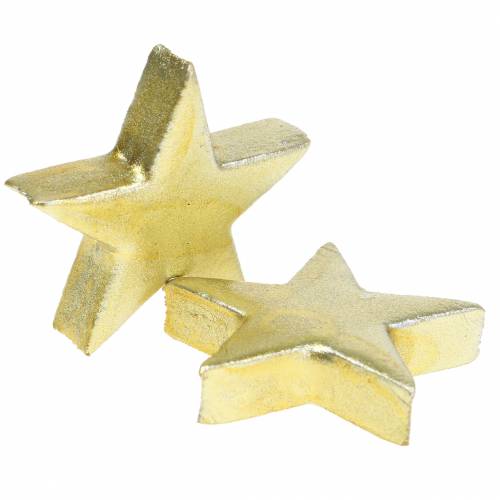 Floristik24 Deko Sterne Gold 4cm 12St
