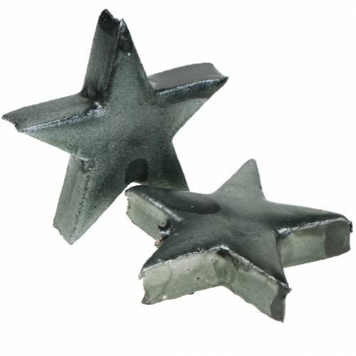 Floristik24 Deko Sterne Grau 4cm 12 St