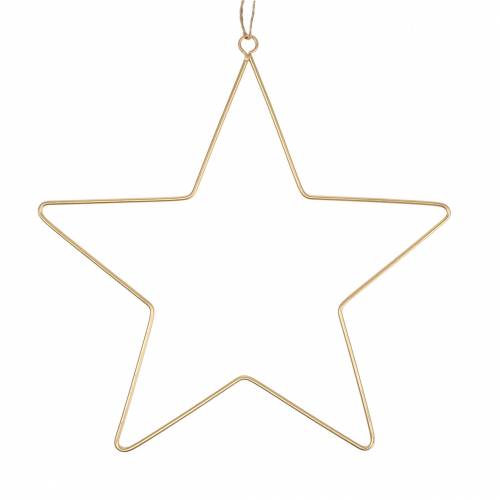 Deko Stern zum Hängen Golden Metall Ø35cm 4St