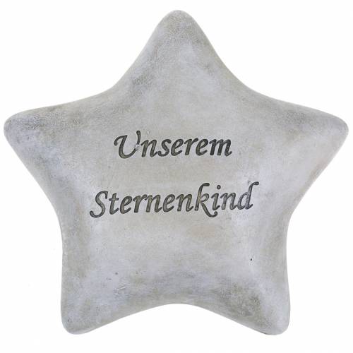 Floristik24 Grabschmuck Stern "Unserem Sternenkind" 15cm 2 St