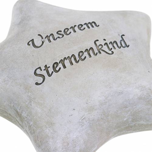 Floristik24 Grabschmuck Stern "Unserem Sternenkind" 15cm 2St