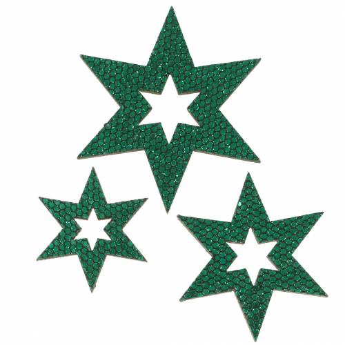 Artikel Streudeko Stern Grün 3-5cm 48St