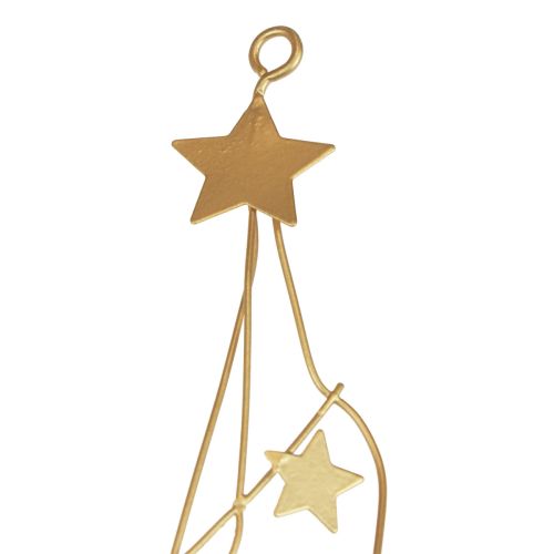 Floristik24 Sterne Deko Dekohänger Weihnachten Metall Gold 85cm