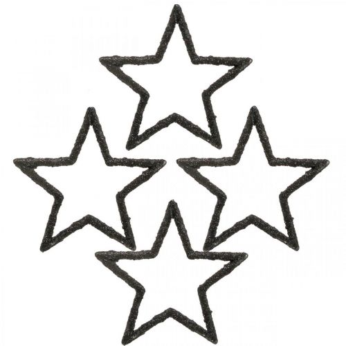 Sterne Konfetti Streu Deko Metallic Schwarz Folie Basteln ca. 900x  Weihnachten