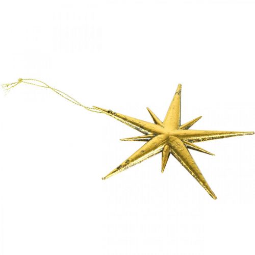 Artikel Weihnachtsdeko Stern Anhänger Golden B11,5cm 16 St