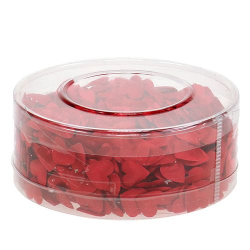 Floristik24 Stoffherz zum Streuen Rot 800St