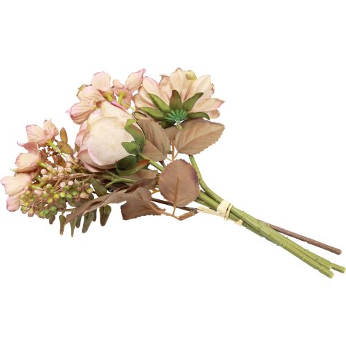 Floristik24 Kunstblumenstrauß Kunstblumen Künstliche Rosen Antik 30cm