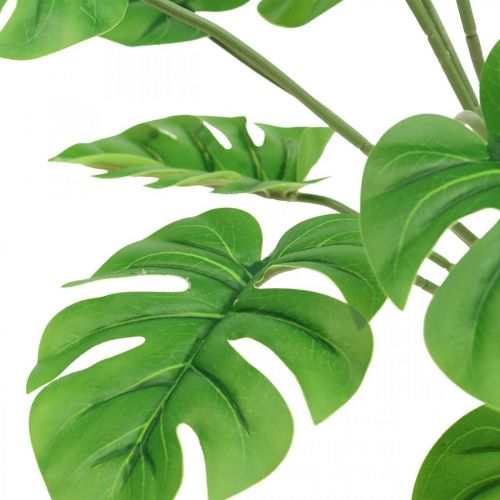 Floristik24 Strauß Monstera künstlich Bindegrün Kunstpflanze 42cm