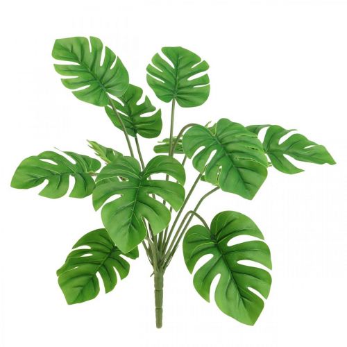 Floristik24 Strauß Monstera künstlich Bindegrün Kunstpflanze 42cm